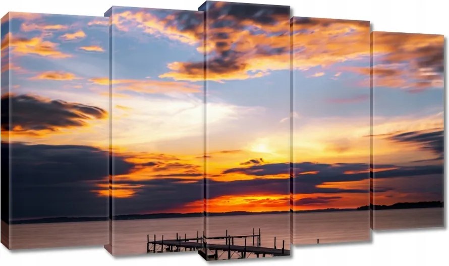 Vászonkép 100x60 Nyugati tó móló