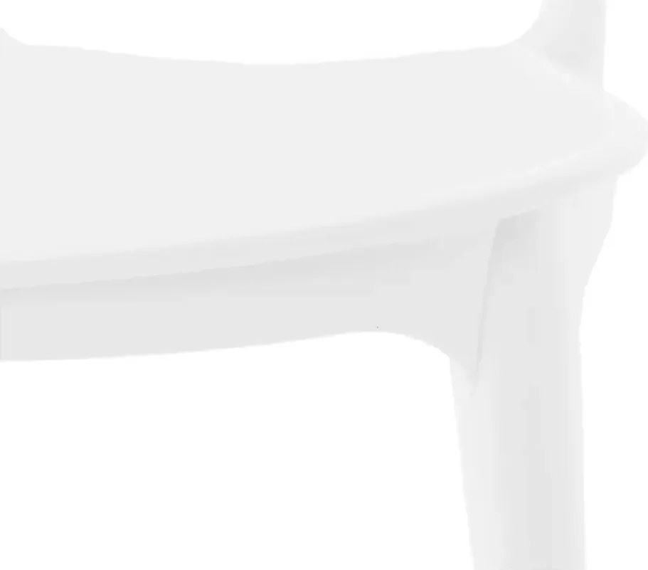 Rakásolható szék, fehér, FEDRA NEW