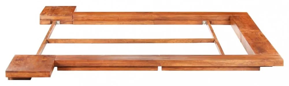 Japán stílusú tömör akácfa futon ágykeret 160 x 200 cm