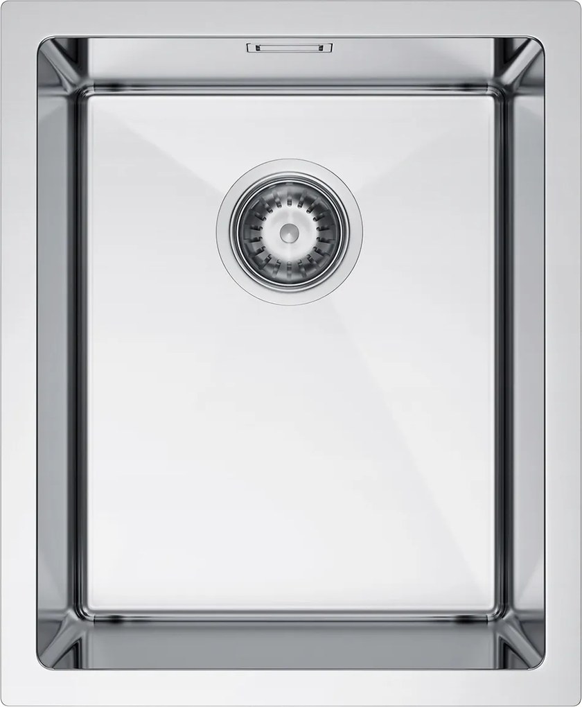 Inox függesztett konyhai mosogató 37x45 cm szifonnal Melanstar