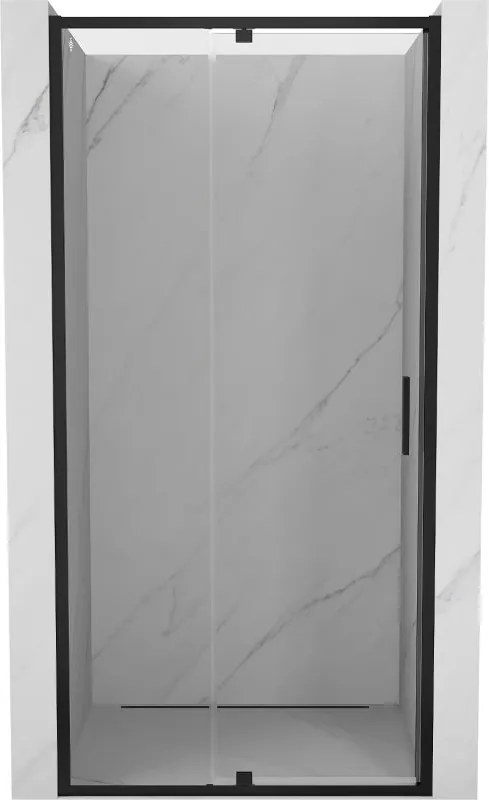 Mexen Exo zuhanyajtó nyíló 120 cm, átlátszó, fekete - 819-120-000-70-00