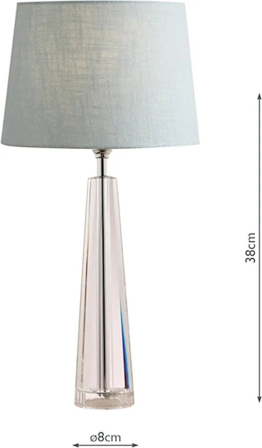 LAURA ASHLEY 3452193-Q BLAKE Kristály Asztali lámpa Csiszolt króm B22 IP20