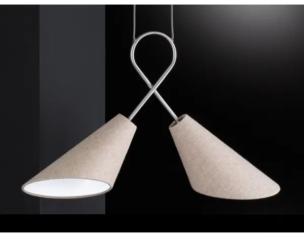 Fischer & Honsel 65170 - Csillár zsinóron SAGA 2xE27/12W/230V