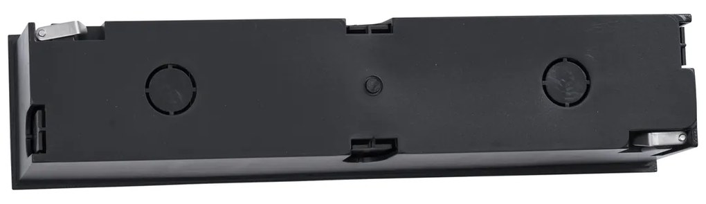 Modern süllyesztett fali lámpa fekete 28 cm LED-del IP65 - Mert