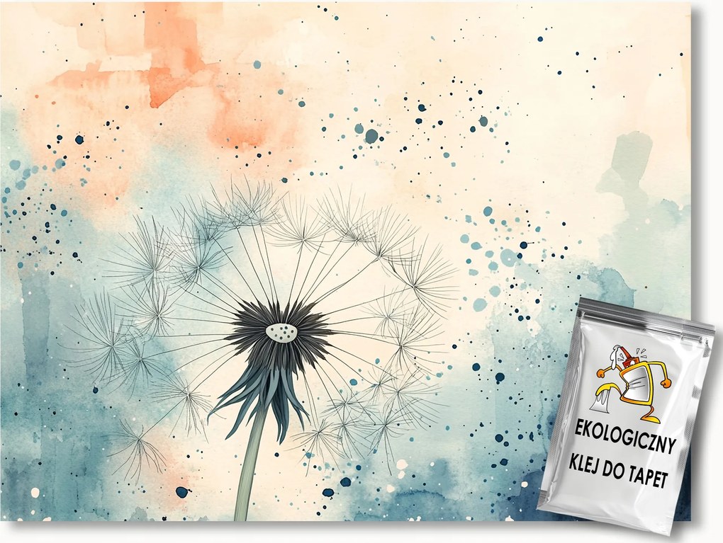 Fotótapéta Flizelina Grafika Rajz Virág Pitypang Boho 368x254 ragasztó