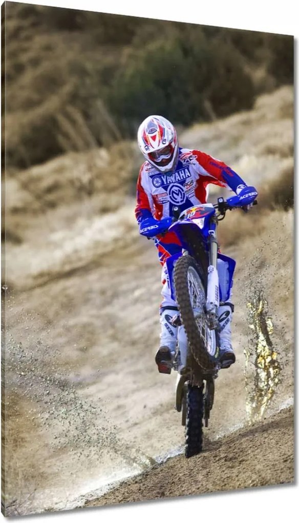 Vászonkép 80x120 Motocross Motorkerékpár Motor