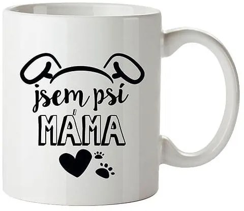 Bohemia Gifts Kerámia bögre - Jsem psí máma(Kutyusos anyuka), 350 ml