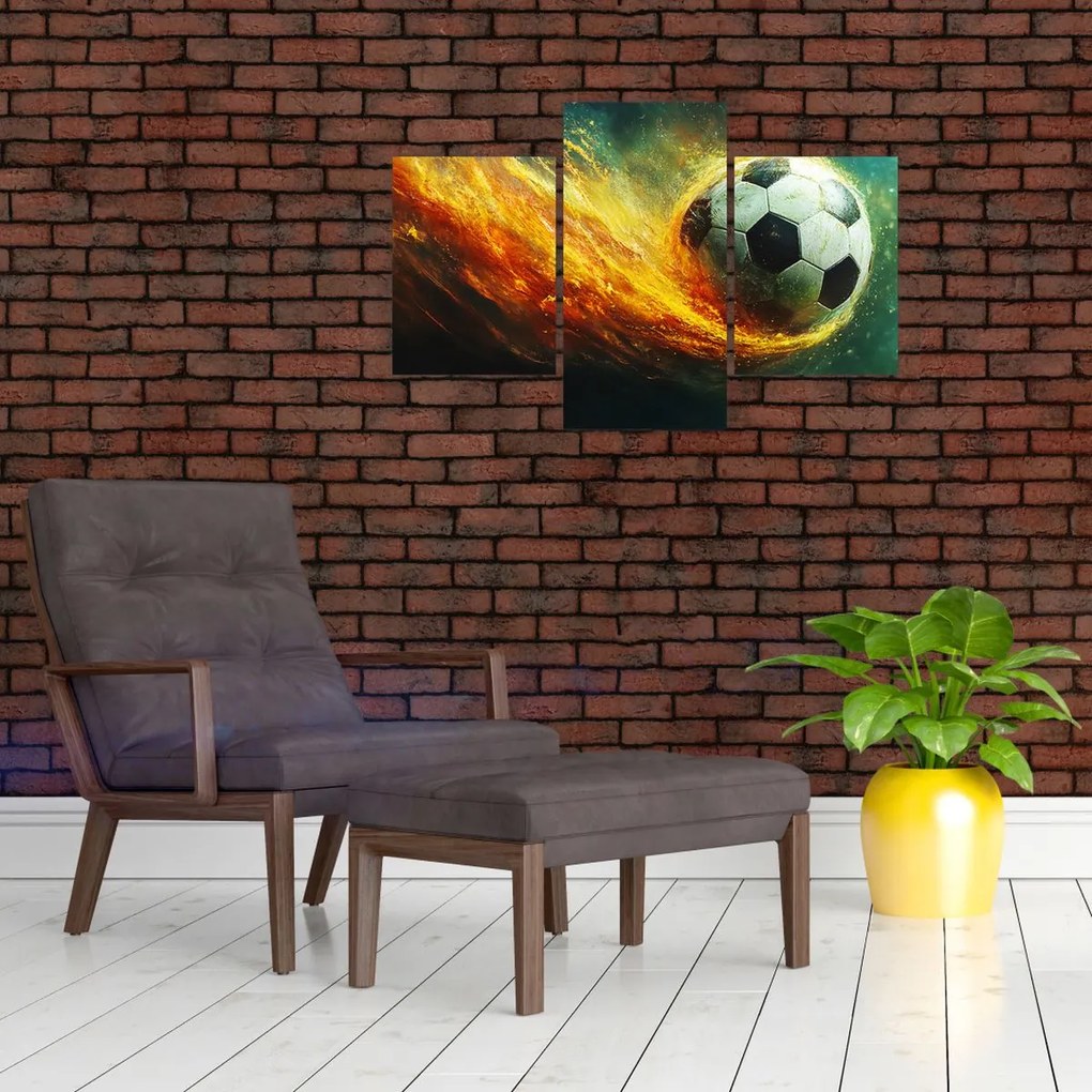 Kép - Focilabda repülés közben (90x60 cm)