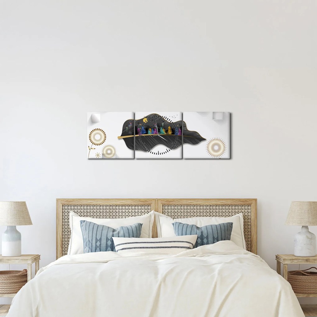 Az absztrakció képe (órával) (90x30 cm)