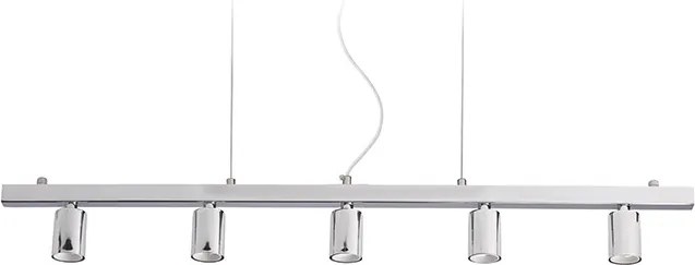 RENDL RALLONG V függeszték alap króm 230V LED E27 5x15W