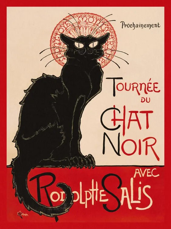 Reprodukció The Black Cat, Théophile Steinlen