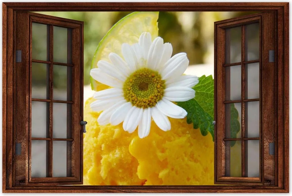 Poszterek 90x60 Gyümölcsös sárgabarack fagylalt