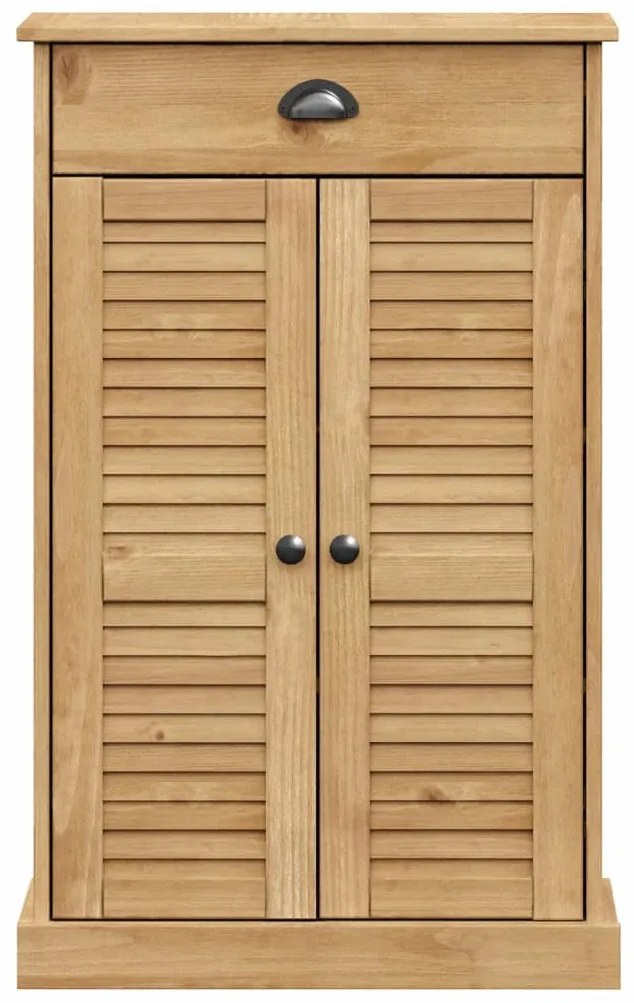 VIGO tömör fenyőfa cipőszekrény 60x35x96 cm