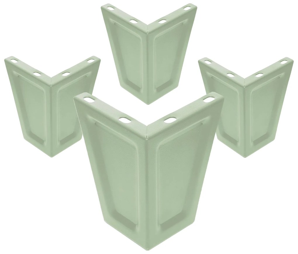 Pasztellzöld színű bútorlábak 4 db-os készlete