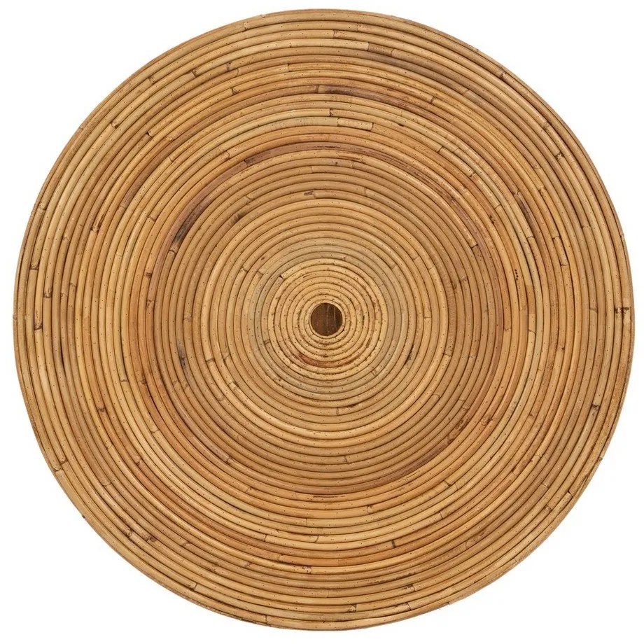 Rattan kerek tárolóasztal ø 60 cm – Ixia
