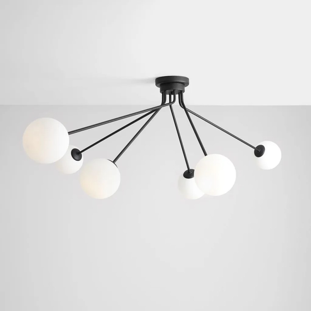 ALDEX 1082PL_K1 HOLM Mennyezeti Csillár Fehér, Fekete E14 IP20