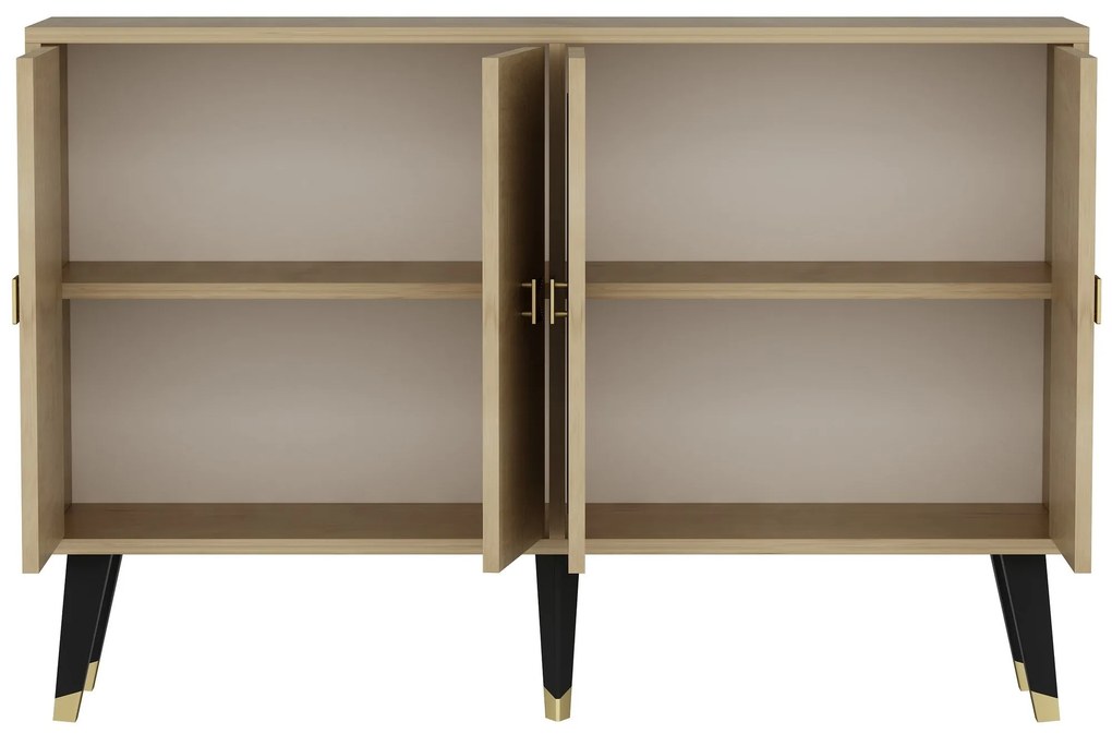 Konzolasztal Ahart - Sapphire Oak, Arany