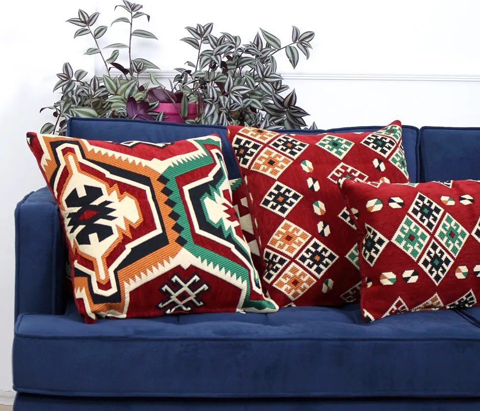 Esmeli díszpárna, piros, 50×50 cm – TR210FLF1115