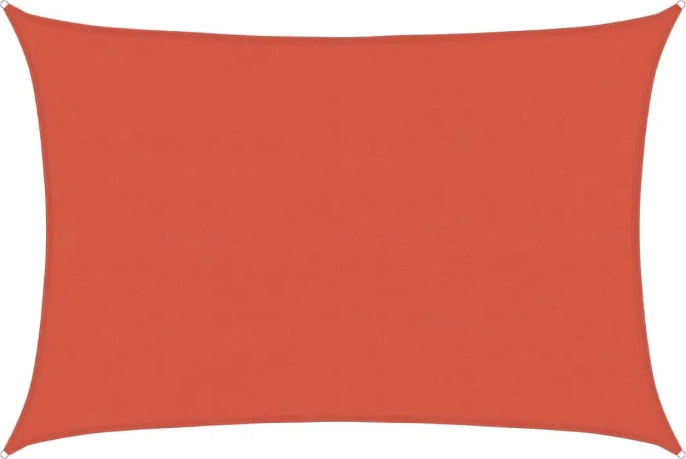 vidaXL terrakotta HDPE napvitorla 160 g/m² 5 x 7 m