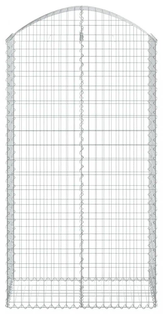 íves horganyzott vas gabion kosár 100x50x180/200 cm