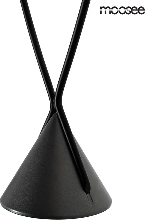 KING HOME MSE010100280 ATLAS Többágú Függesztett Lámpa Fekete LED IP20
