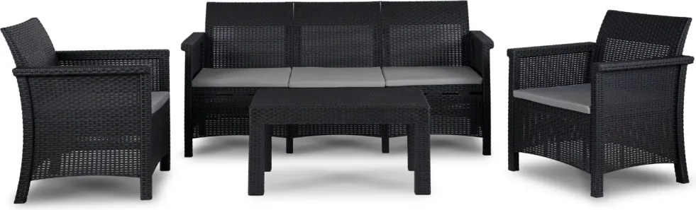 SAVIO kerti bútor szett fekete