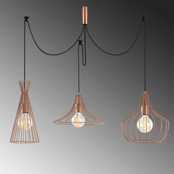 Csillár zsinóron MEZOPOTAMYA 3xE27/40W/230V pók