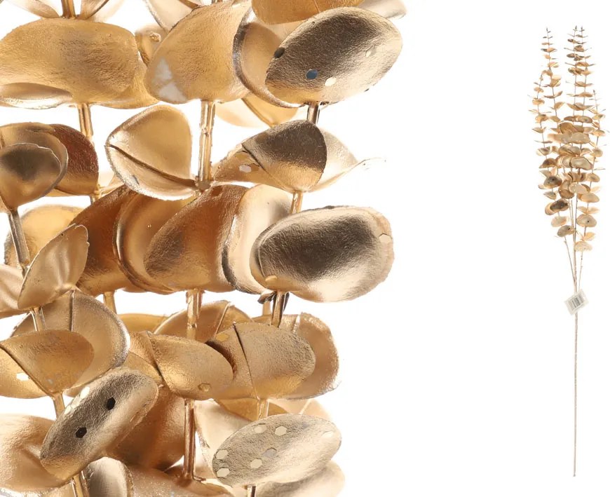 Mesterséges karácsonyi ág eukaliptusz arany 89cm BMM21030AGL 1db