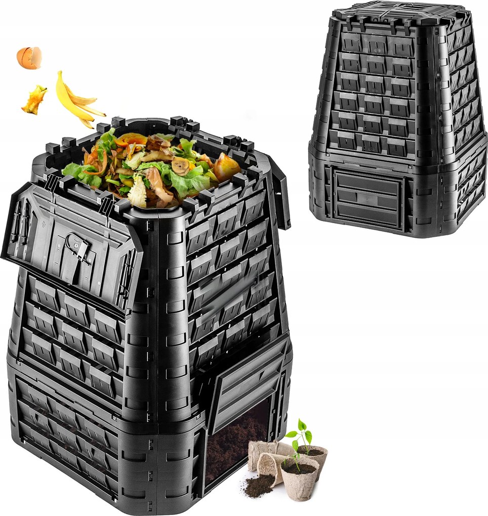 Kerti Komposztáló Nagy Moduláris Egész Éves Fagyálló Műtrágya 750L