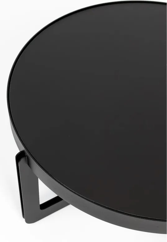 Fekete kerek dohányzóasztal Centre – Zuiver