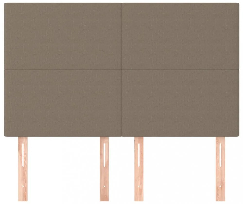 4 db tópszínű szövet fejtámla 72 x 5 x 78/88 cm