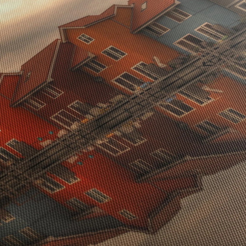 Színes házak képe (90x60 cm)