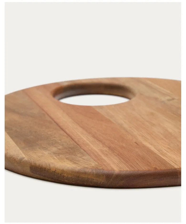 Szervírozó fa vágódeszka ø 30,5 cm Klot – Kave Home