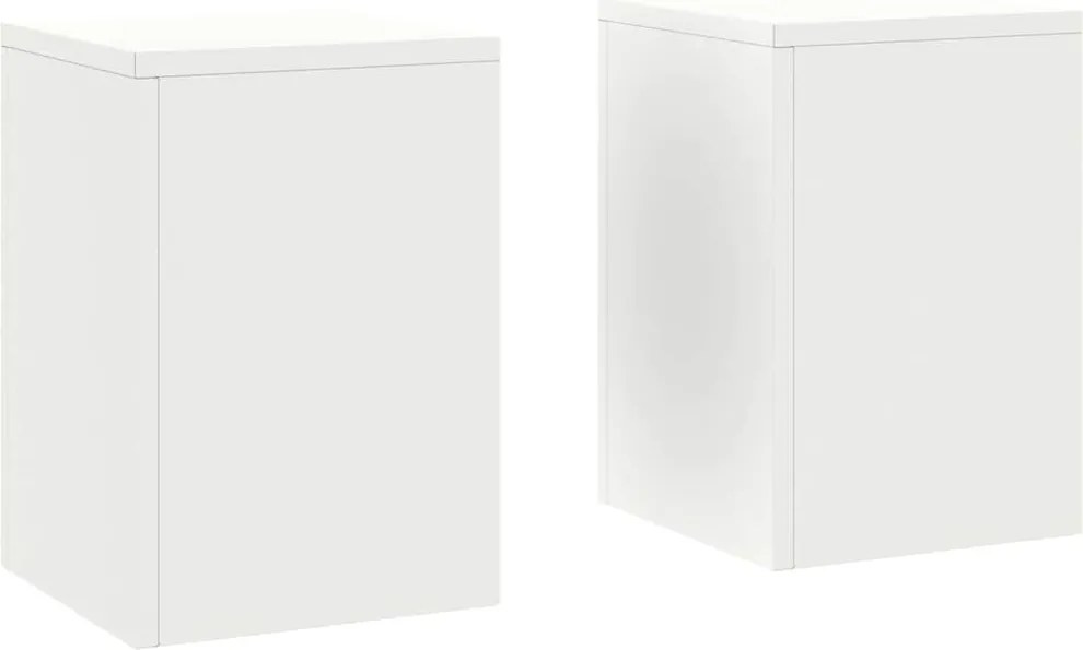 vidaXL Növényállvány 2 pcs Fehér 24 x 24 x 35 cm Acél