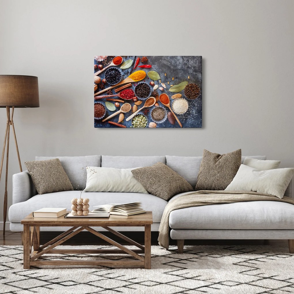 Kép - Fűszerek (90x60 cm)