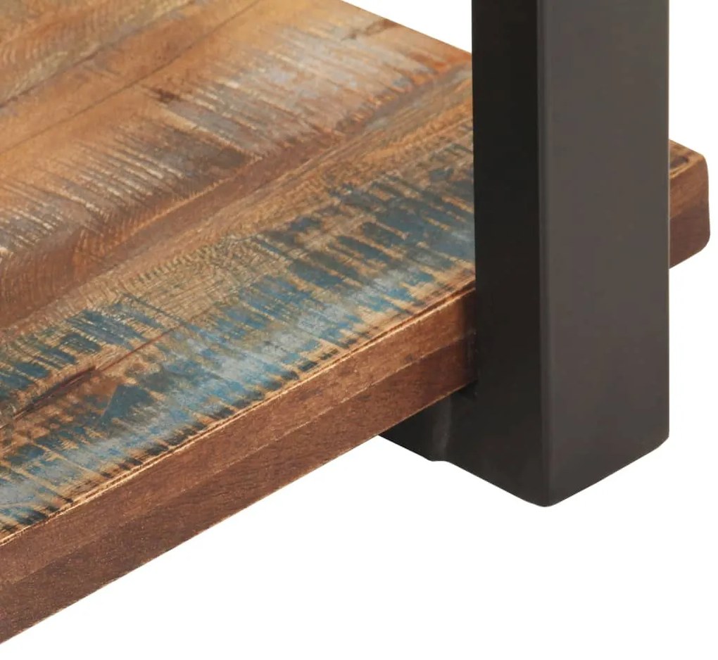 Tömör újrahasznosított fa éjjeliszekrény 50 x 40 x 40 cm