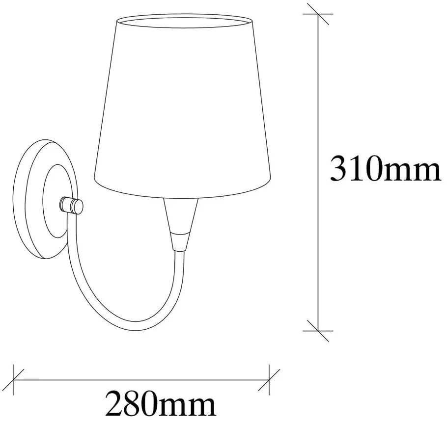 Bézs-aranyszínű fali lámpa Patrick – Opviq lights
