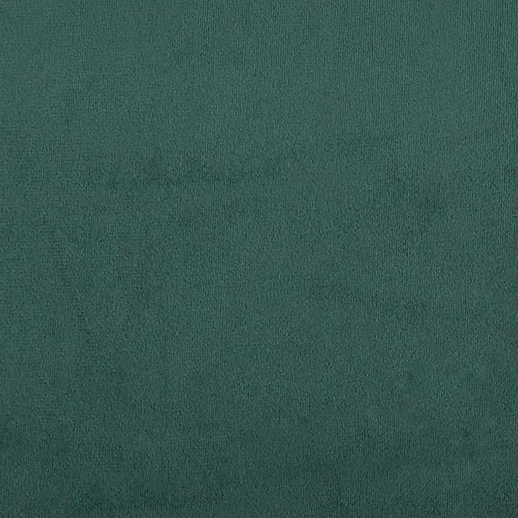 sötétzöld bársony ágykeret matrac nélkül 200x210 cm