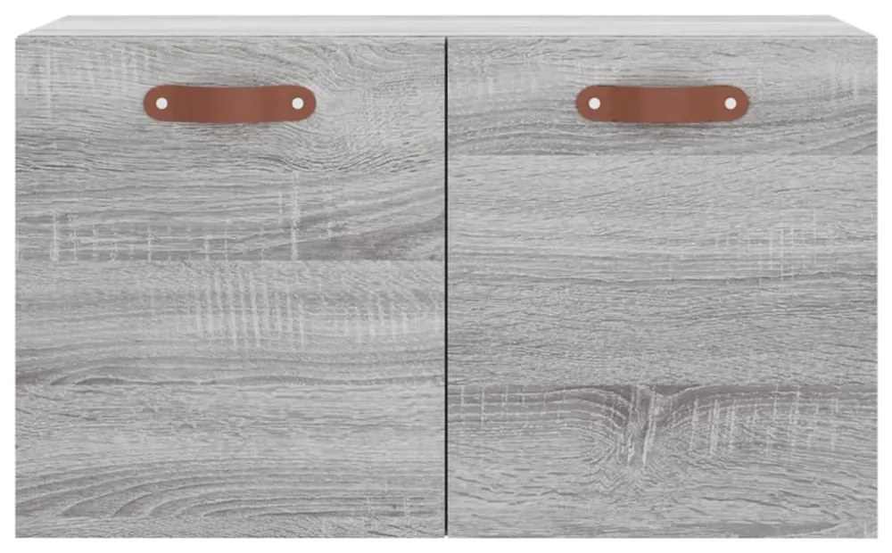 vidaXL szürke sonoma színű szerelt fa faliszekrény 60 x 36,5 x 35 cm