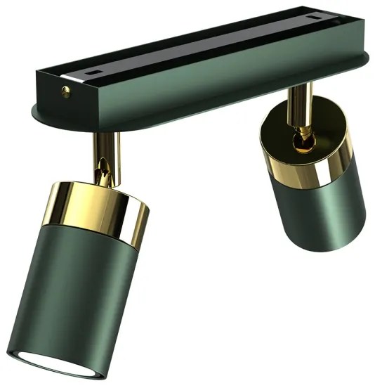 Brilagi - Spotlámpa POKER 2xGU10/25W/230V zöld