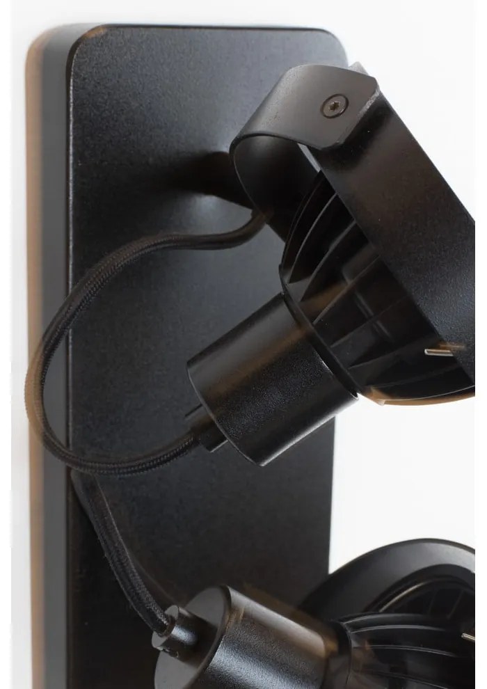 Fekete spotlámpa 12x28 cm Dice – Zuiver