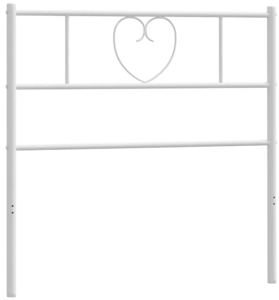 fehér fém fejtámla 90 cm
