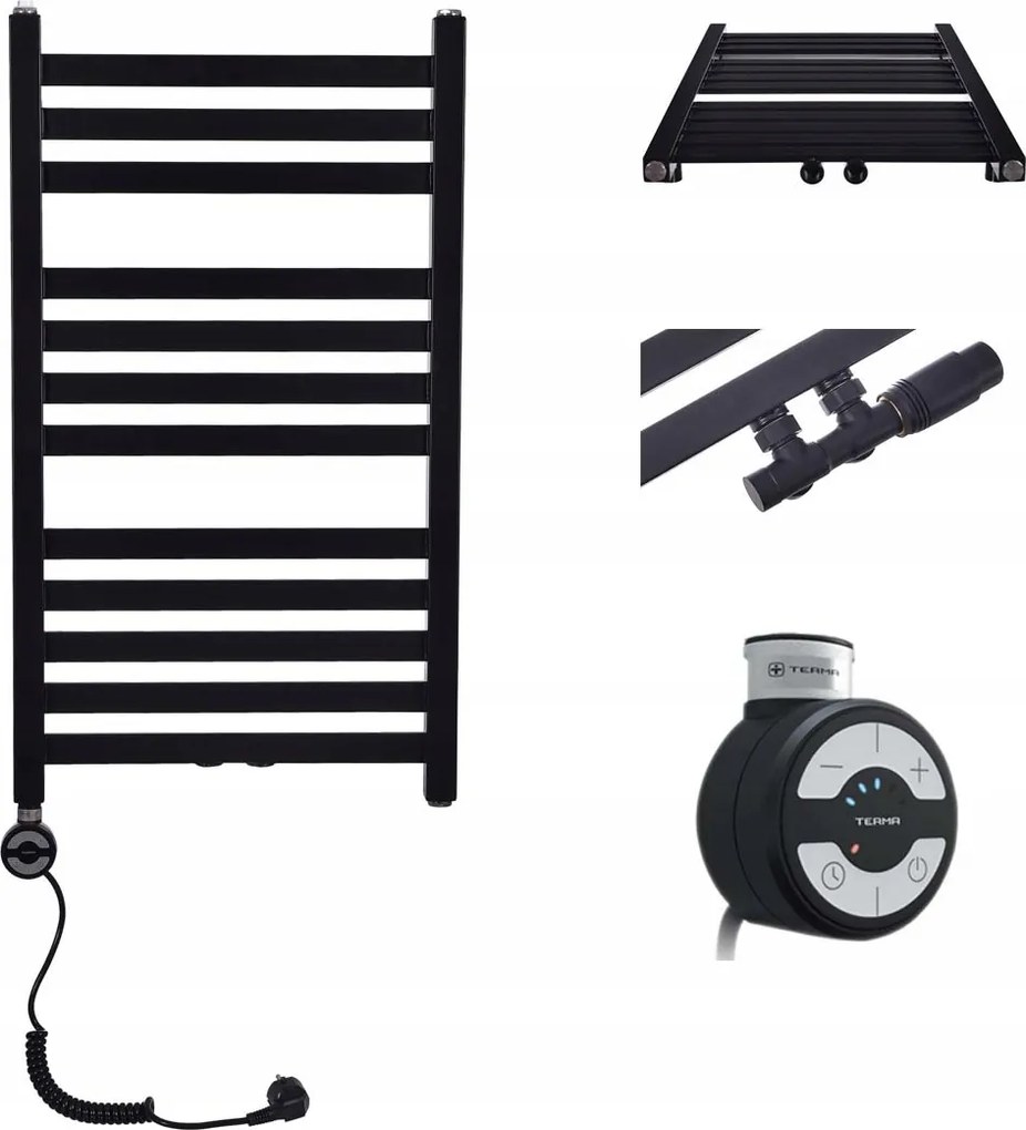 Fürdőszobai elektromos radiátor 300W Vario Fekete