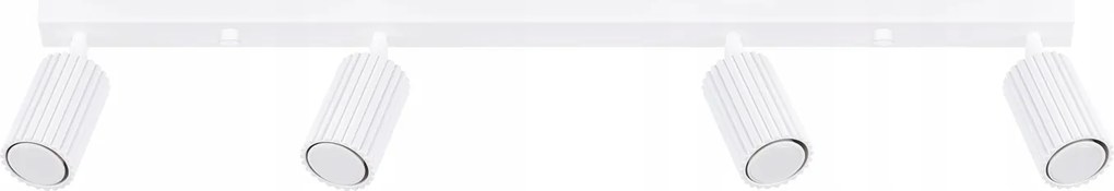 Mennyezeti lámpa Reflektor Tuba Spot 4x GU10 Fehér Karbon 1546 Sollux