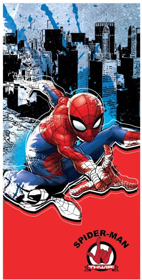 Pókember Jump fürdőlepedő, strand törölköző 70x137 cm (Fast Dry)