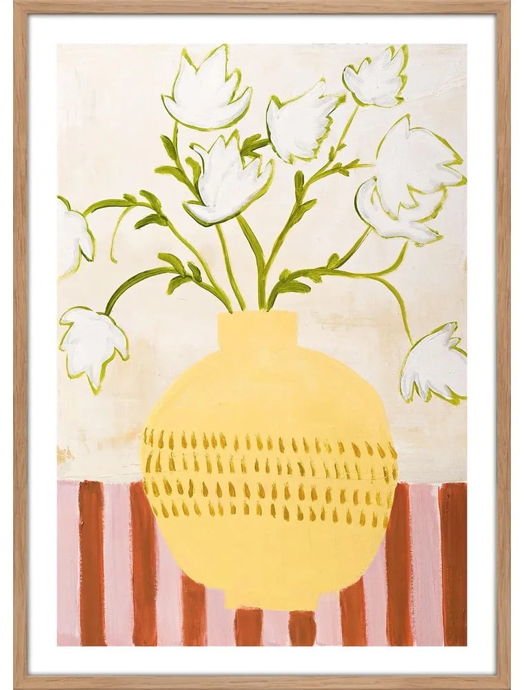 Kép 52x72 cm Yellow Vase – Malerifabrikken