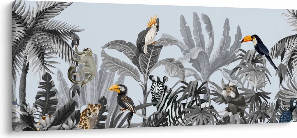 Kép - Illusztrált dzsungel (120x50 cm)