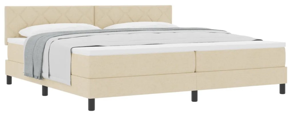 Boxspring Ágy Matrac Habarcs 200x200 cm Szövet