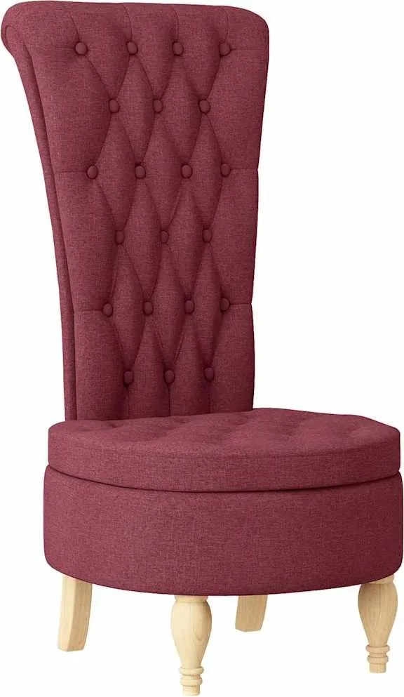 vidaXL Papucs fotel Bordó 56,5 x 70 x 110 cm szövet