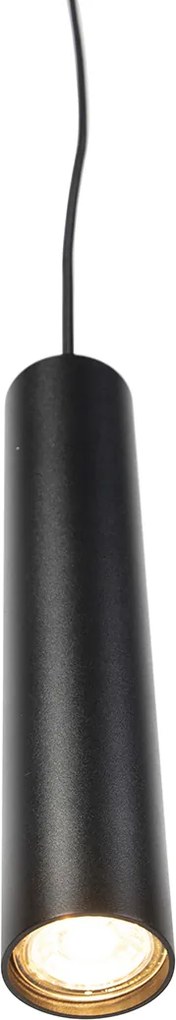 Design függőlámpa fekete, 3 fázisú sínadapterrel - 3 fázisú Tuba Small